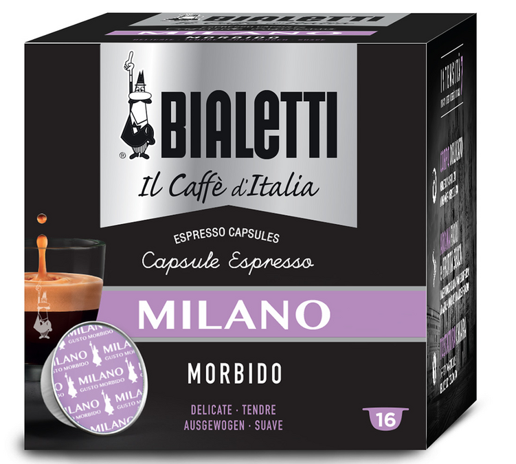 16 Capsule Mokespresso 'Milano' 100% Arabica - Bialetti
