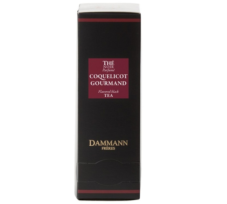 Sort te for profesjonelle Coquelicot Gourmand - 24 krystall teposer - DAMMANN FRÈRES