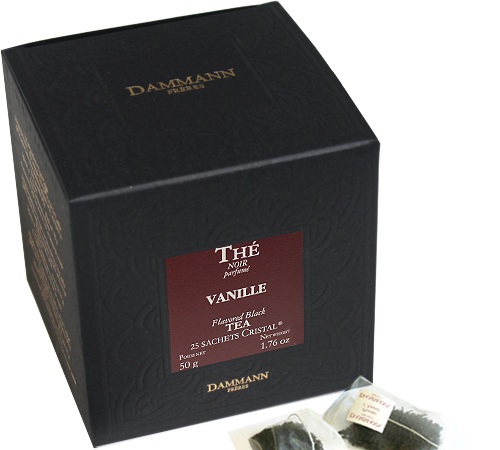 Thé noir pour professionnels Vanille - 25 sachets Cristal - DAMMANN FRÈRES