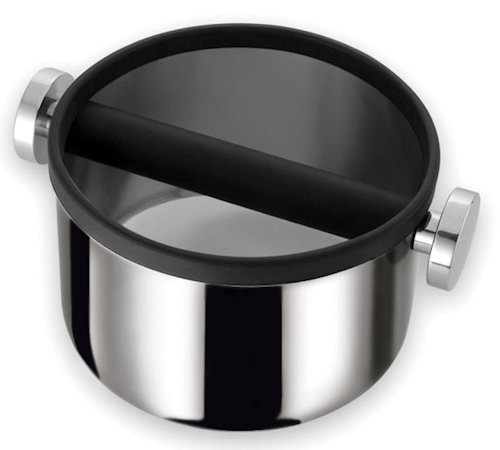 Knock box Motta ronde 20 cm en acier inoxydable 18/10