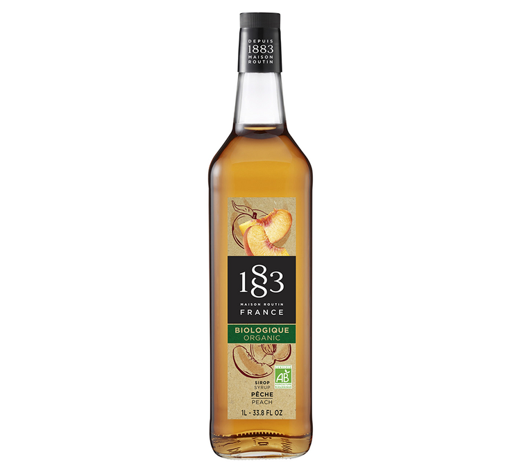 Sirupas - Bio persikas - 1 L - 1883 MAISON ROUTIN