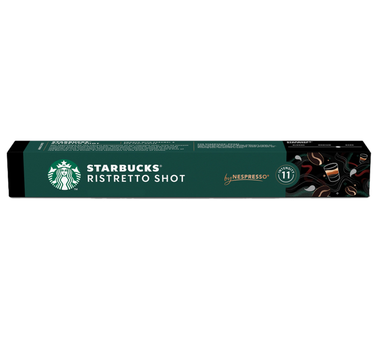 10 капсули, съвместими с Nespresso* Original – Ristretto Shot – STARBUCKS