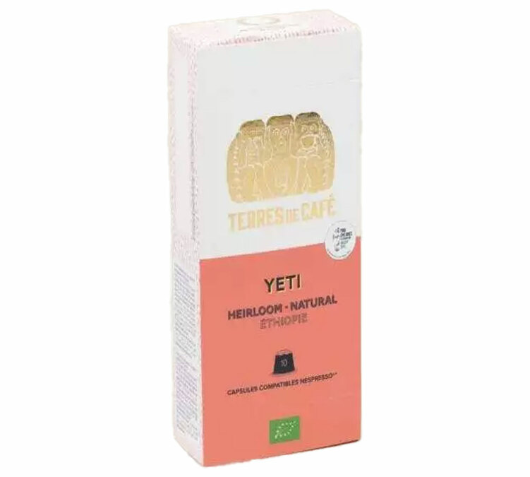 10 kapselia yhteensopivia Nespresso* Original Yeti Village Luomu - TERRES DE CAFÉ
