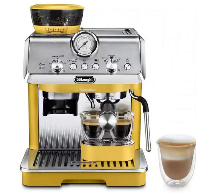 Máquina de Café Expresso DeLonghi EC9155.YE La Specialista Arte Amarilla + Kit de Barista
