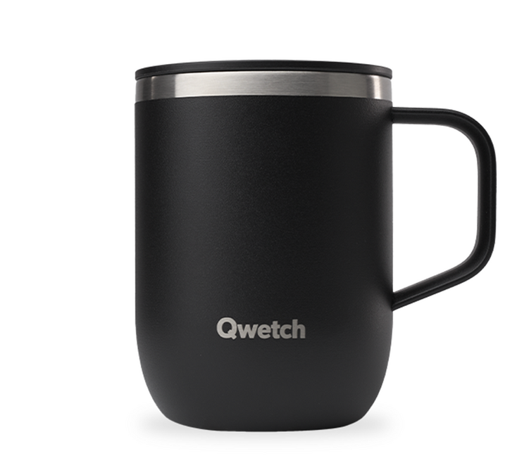 Matt Black Stainless Steel Thermal Mug - 35 cl - QWETCH