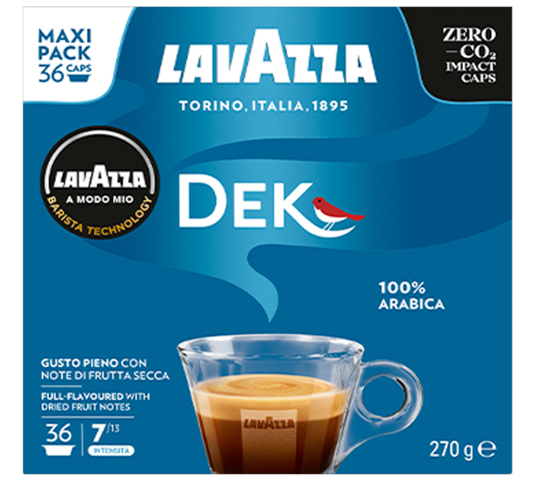 36 cápsulas Lavazza A Modo Mio Dek Cremoso - LAVAZZA