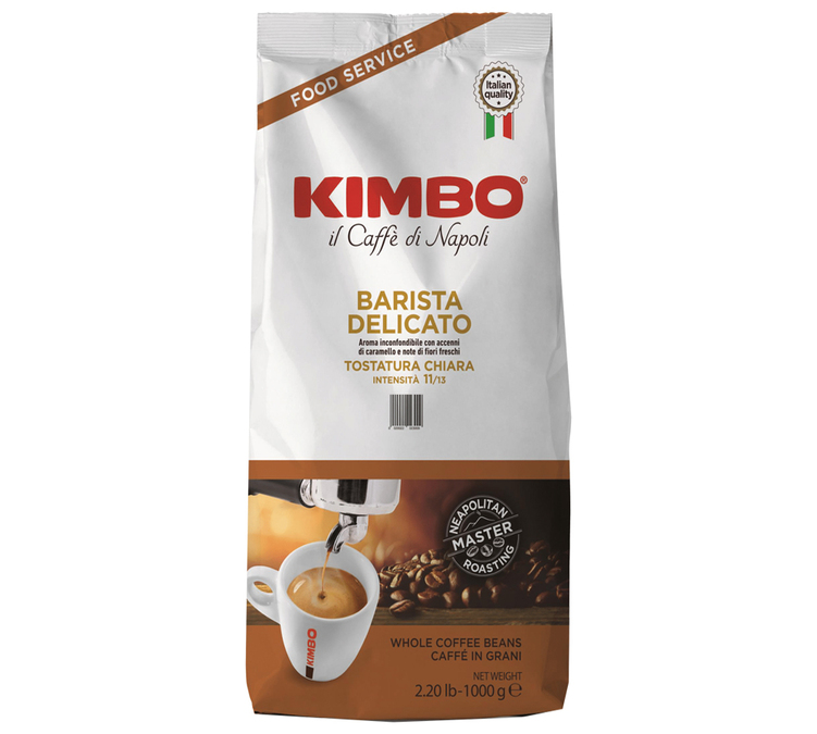 1 kg - Café en grain pour professionnels - Barista Delicato - KIMBO