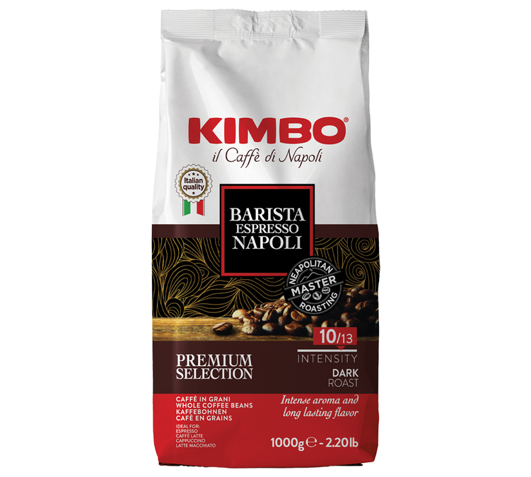 1 кг – Кафе на зърна за професионална употреба – Barista Espresso Napoli – KIMBO