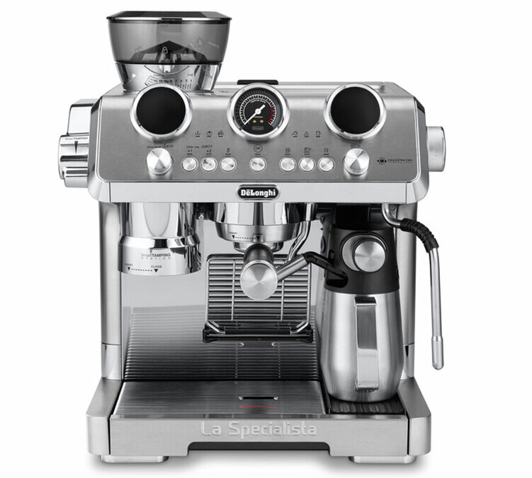 Espressomaskin med kvern, DELONGHI La Specialista Maestro EC9885.M, rustfritt stål.