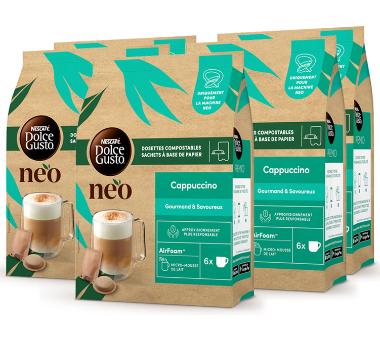 60 κάψουλες Dolce Gusto® Neo – Καπουτσίνο – NEO BY NESCAFÉ® DOLCE GUSTO®