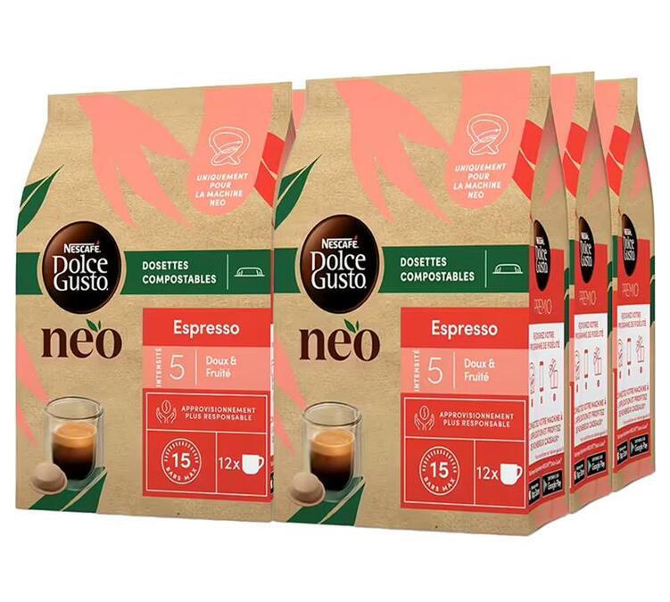 72 καψούλες Dolce Gusto® Neo - Espresso - NEO BY NESCAFÉ® DOLCE GUSTO®