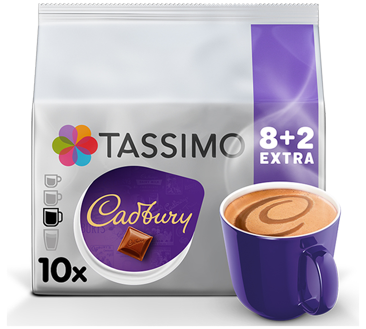 10 Tassimo Cadbury Heiße Schokolade Kapseln - TASSIMO