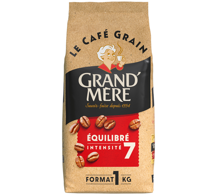 1 kg - Kaffebönor - Balanserat - GRAND MERE
