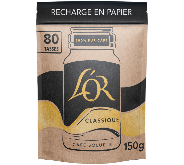 150 g - Café soluble - Classique Recharge - L'OR ESPRESSO