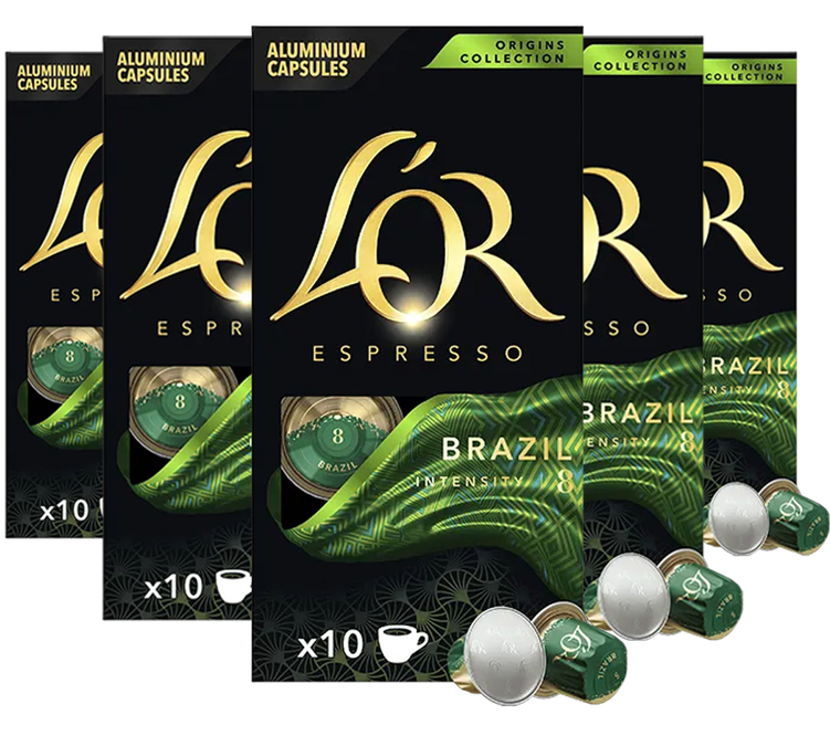 50 kapslar kompatibla med Nespresso* Original Brasilien - L'OR ESPRESSO
