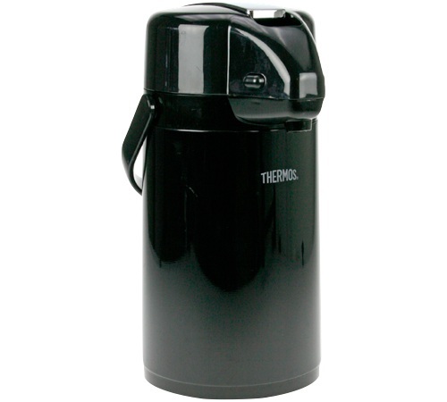 Juodas izoliuotas ąsotis su pompa 1,3 l - THERMOS