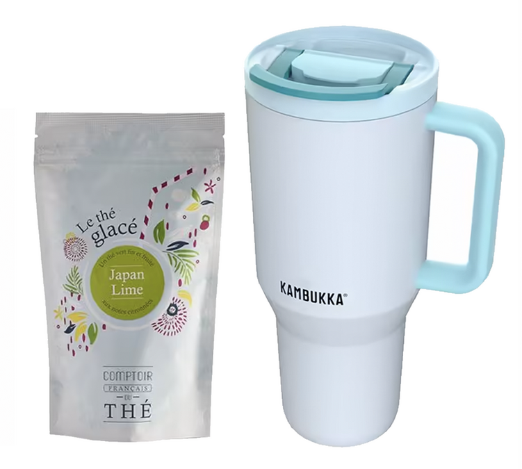 Ledinės arbatos ir termoso rinkinys - Japan Lime CFDT Rio Frosty Coconut KAMBUKKA