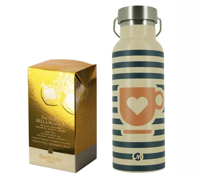 Pack de té helado y termo - Bella Bianca DAMMANN FRÈRES Botella térmica