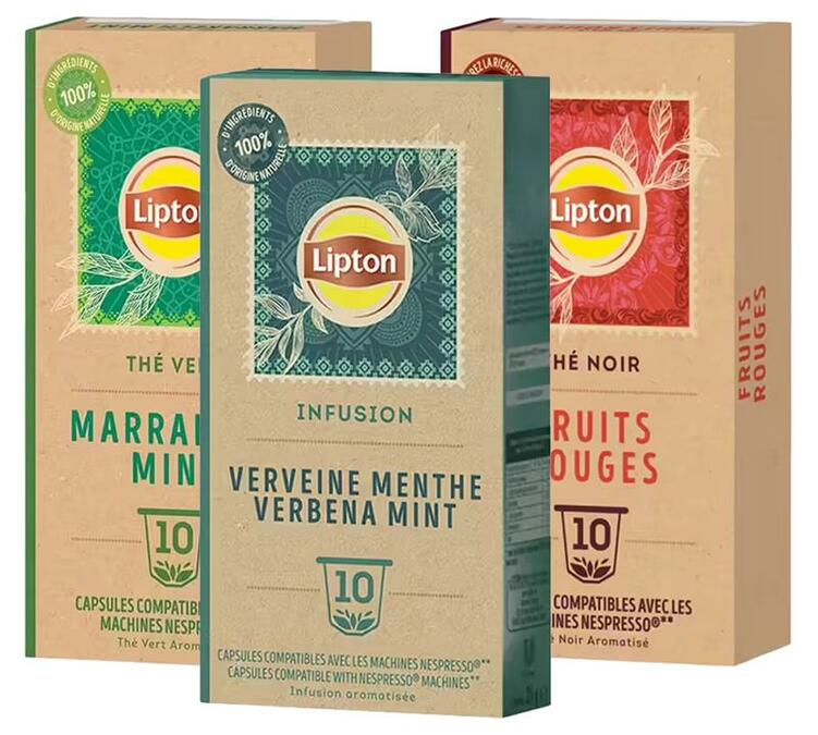 Entdeckungspaket für Tees und Infusionen 30 Kapseln kompatibel mit Nespresso* Original - LIPTON