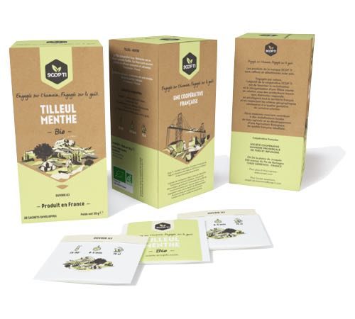 Organic Linden Mint Infusion - 20 bags - 1336 (SCOP TI)