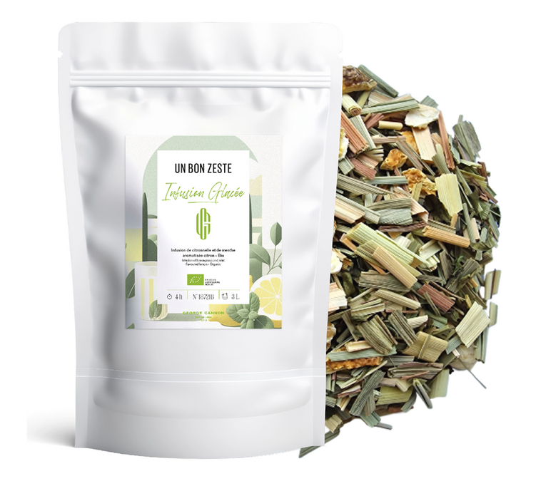 Infusão gelada biológica Um bom zest - A granel 75 g - GEORGE CANNON
