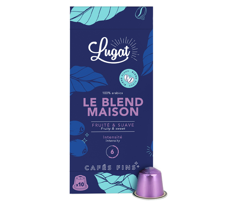 10 cápsulas compatíveis com Nespresso* Original Le Blend Maison - LUGAT
