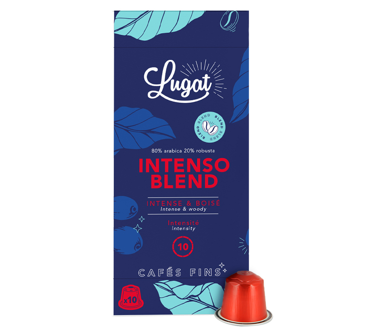 10 kapsler kompatible med Nespresso* Original Intenso Blend - LUGAT