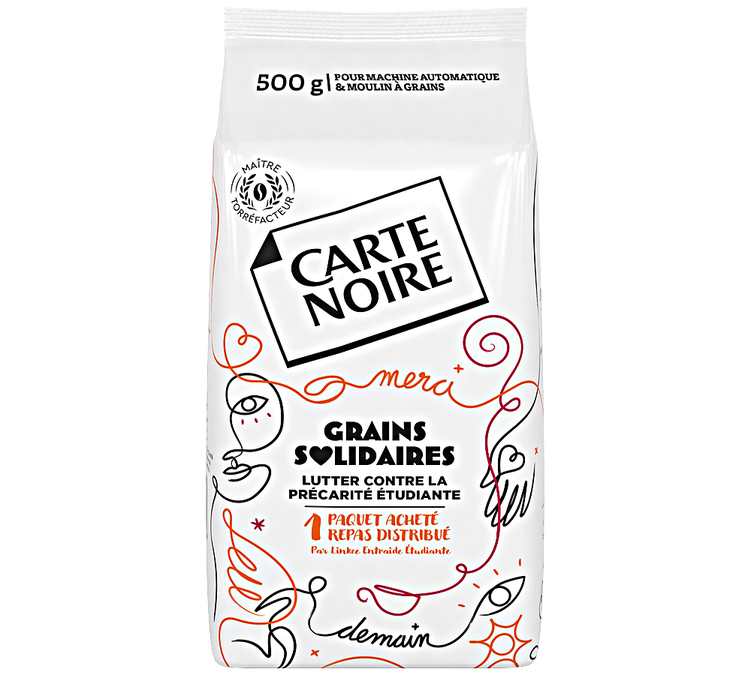 500 g – Kahvipavut – Grains Solidaires – CARTE NOIRE