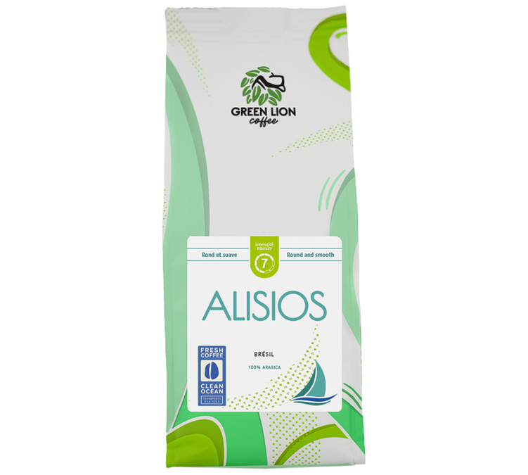 250 g – Kokonaisia kahvipapuja – Brasilia, Alisios FCCO – GREEN LION COFFEE