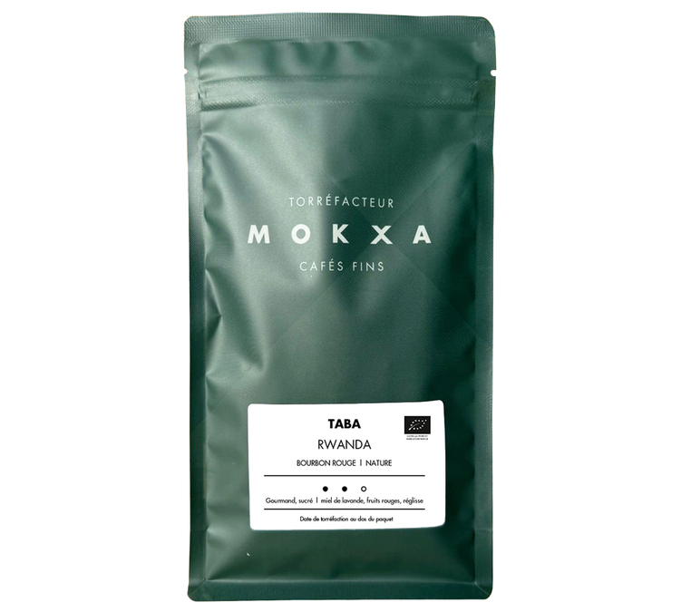 250 g – žalios kavos pupelės – Ruanda „Taba Bio“ – „CAFE MOKXA“