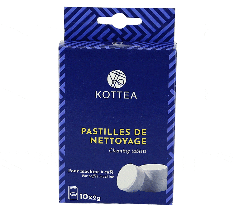 Profesjonalny detergent 10 tabletek czyszczących grupa kawy - Kottea