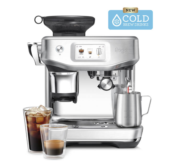 SAGE Barista Touch Impress SES882BSS4FEU1 Espressomaschine Edelstahl - Kaltextraktion