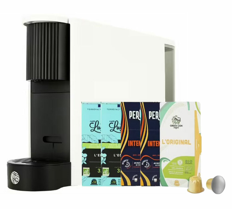 Συμβατή μηχανή κάψουλας για Nespresso® Original EVE CNK110.W - KOTTEA + 50 δωρεάν κάψουλες