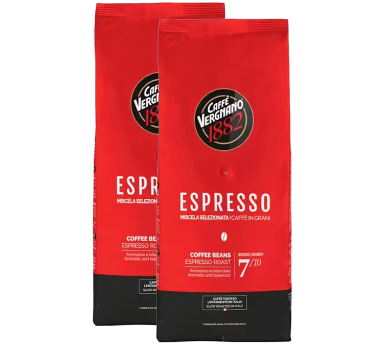 2 x 1 kg - Kaffeebohnen - Espresso - CAFFÈ VERGNANO