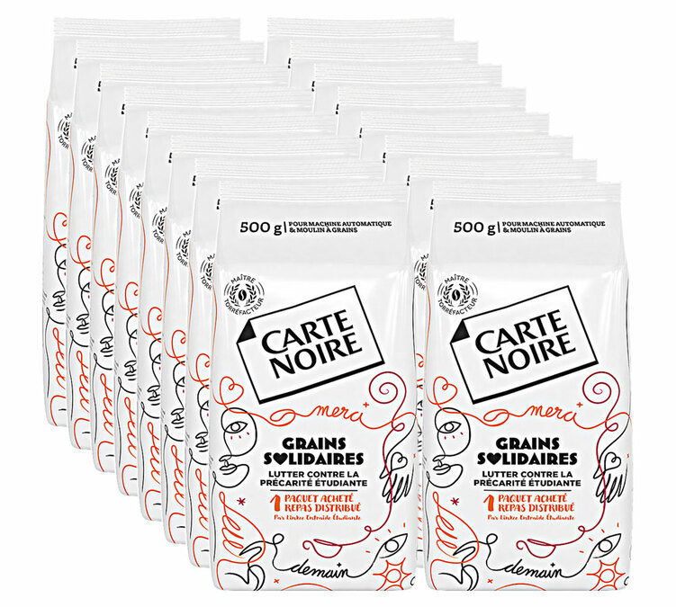 8 kg - Kafa u zrnu za profesionalce - Čvrsta zrna - CARTE NOIRE