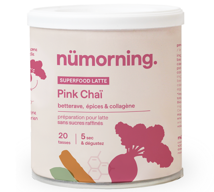 Pink Chai Super Mat Latte - Låda 125 g - NÜMORNING