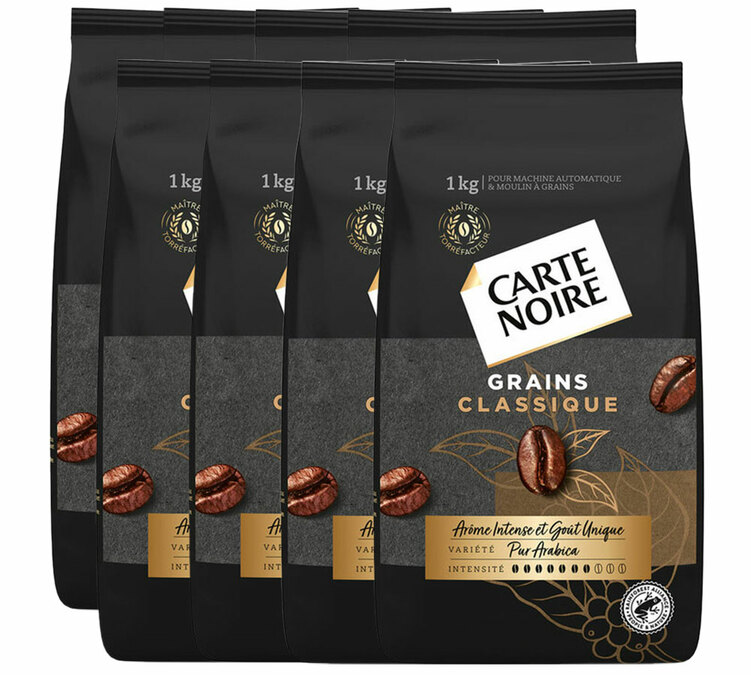 8 kg - Καφές σε κόκκους για επαγγελματίες Κλασικός Καθαρή Αραβική - CARTE NOIRE