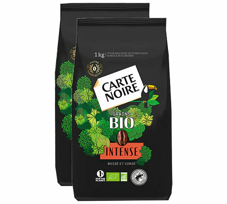 2 kg - Café en Grano para Profesionales - Intenso Bio - CARTE NOIRE