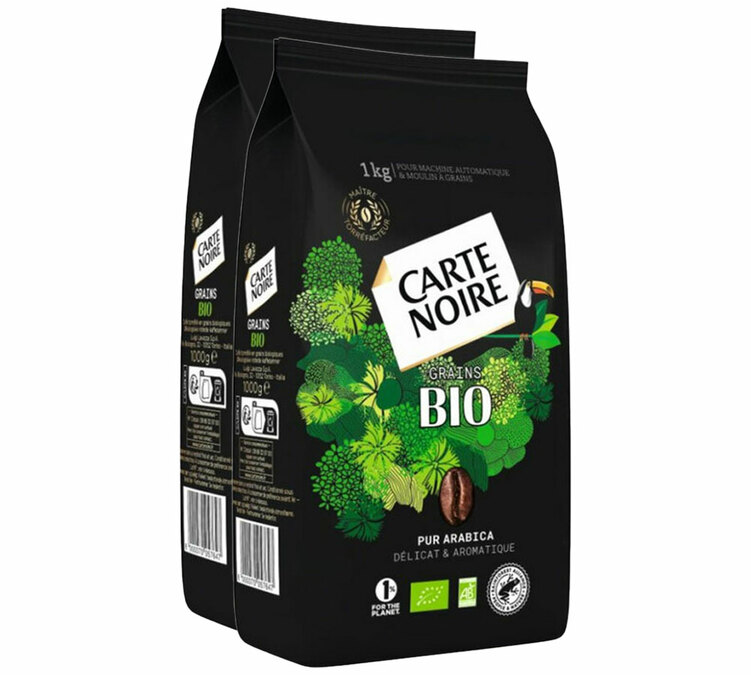 2 kg - Whole Bean Coffee for Professionals - Organic - CARTE NOIRE