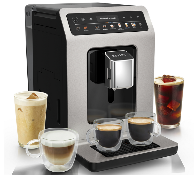 KRUPS Evidence Hot&Cold Mlin za Espresso EA898DF1 - Siva