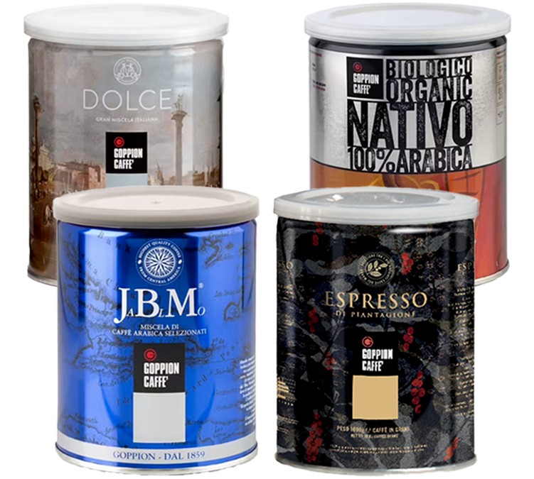 4 x 250 g - Kaffeebohnen – Probierpackung – GOPPION CAFFÈ