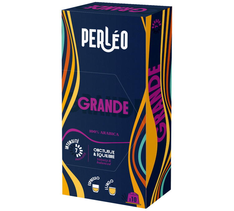10 kapsułek kompatybilnych z systemem Nespresso* Original Grande – PERLÉO.