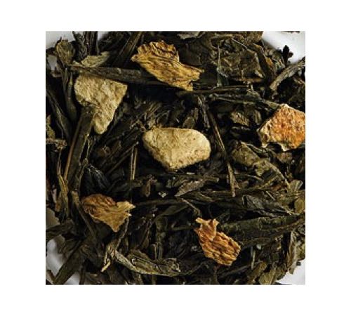 Té verde sabor naranja y limón, ecológico, a granel, 100 g - COMPTOIR FRANÇAIS DU THÉ