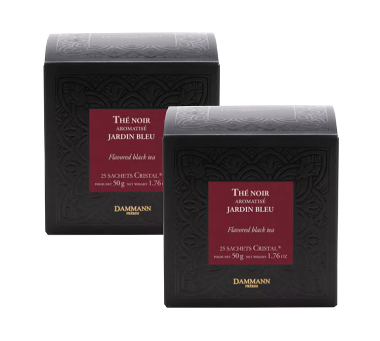 Jardin Bleu fekete tea – 40 teás zacskó, amiből 10-et ajándékba adunk – DAMMANN FRÈRES