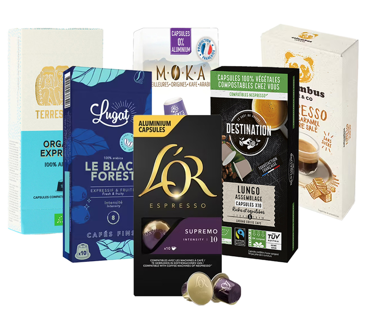 60 kapsler, kompatible med Nespresso*. Originalpakke – smakspakke med franskbrente kaffebønner.