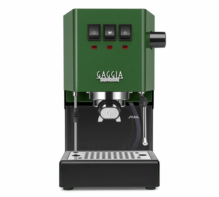 Máquina de café expresso GAGGIA Classic E24 verde.