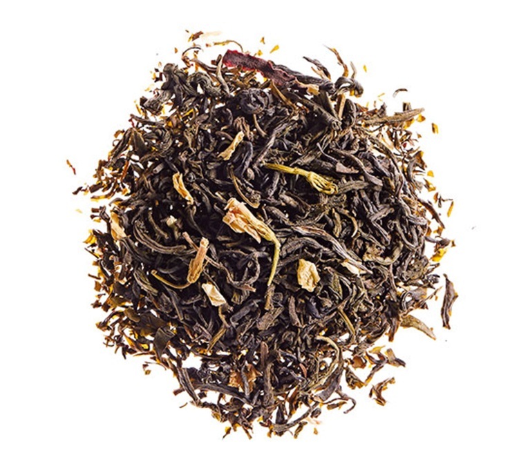 Tè verde al gelsomino con fiori, per professionisti – sfuso, confezione da 1 kg – COMPTOIR FRANÇAIS DU THÉ