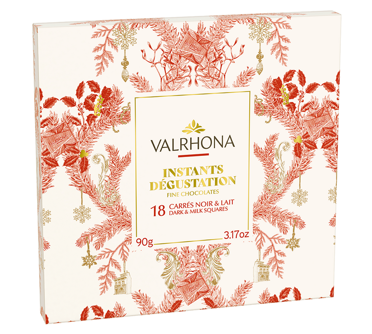 Estuche con 18 bombones de chocolate navideños 2025 - 90 g - VALRHONA