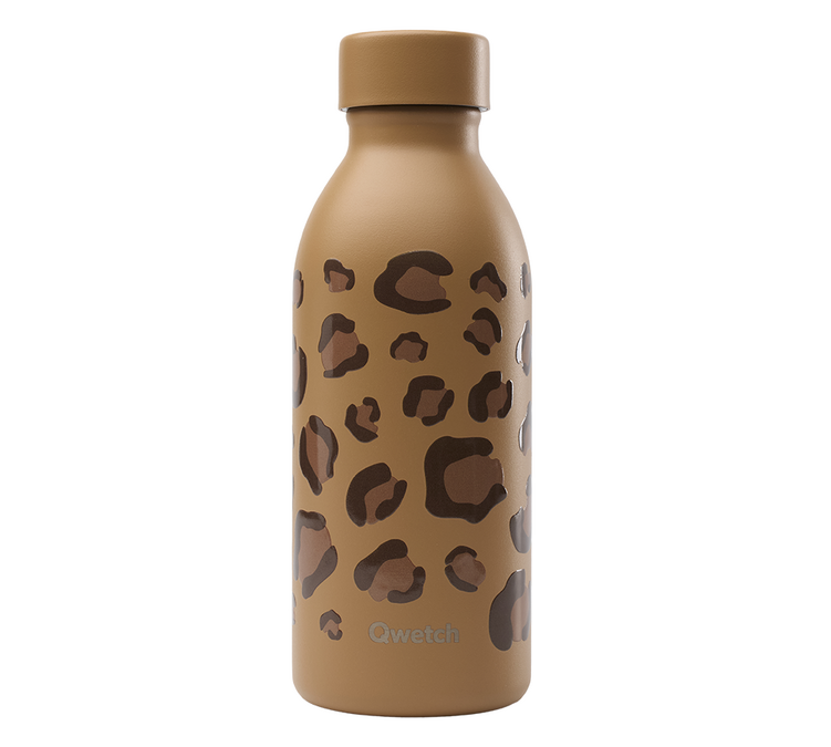 Isolerad vattenflaska Icon, kamelmönster, leopardmönster – 50 cl – QWETCH