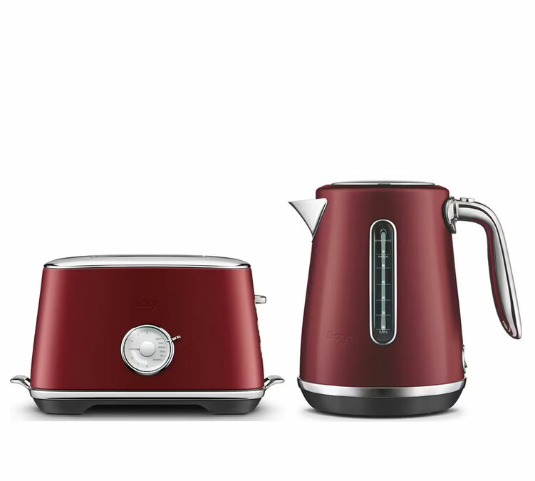 Set bestaande uit een broodrooster STA735RVC4EEU1 en een waterkoker SKE735RVC4EEU1, kleur: Velvet Red – SAGE.